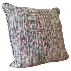 Pink, Sage, and Blue Tweed Pillow - single