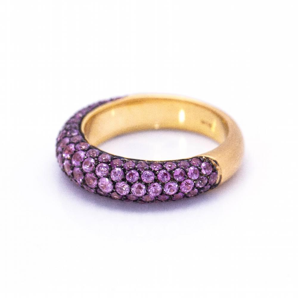 Women's PINK SAPHIRE Gold Ring For Sale