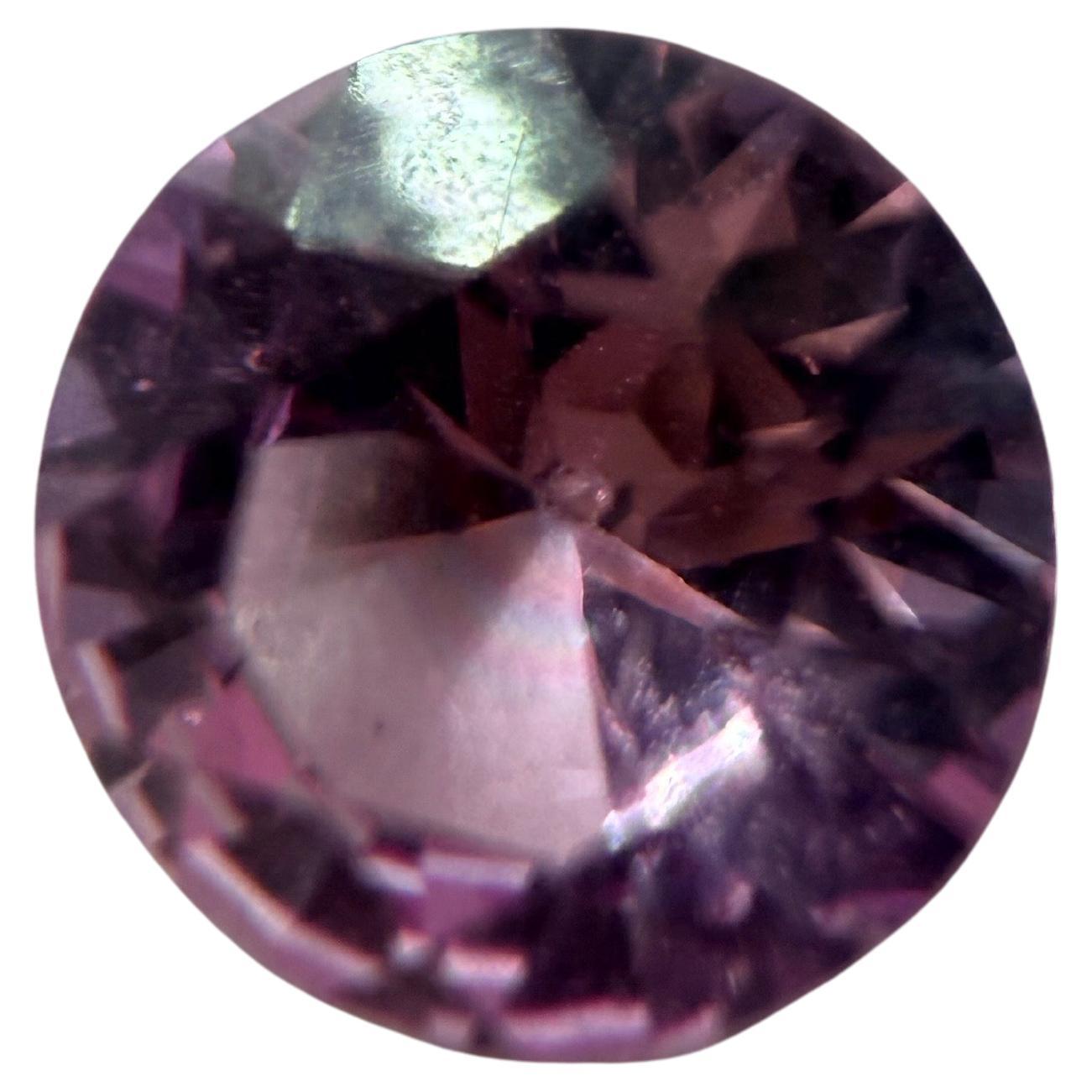 Rosa Saphir 0,86 Karat rund Edelstein im Angebot