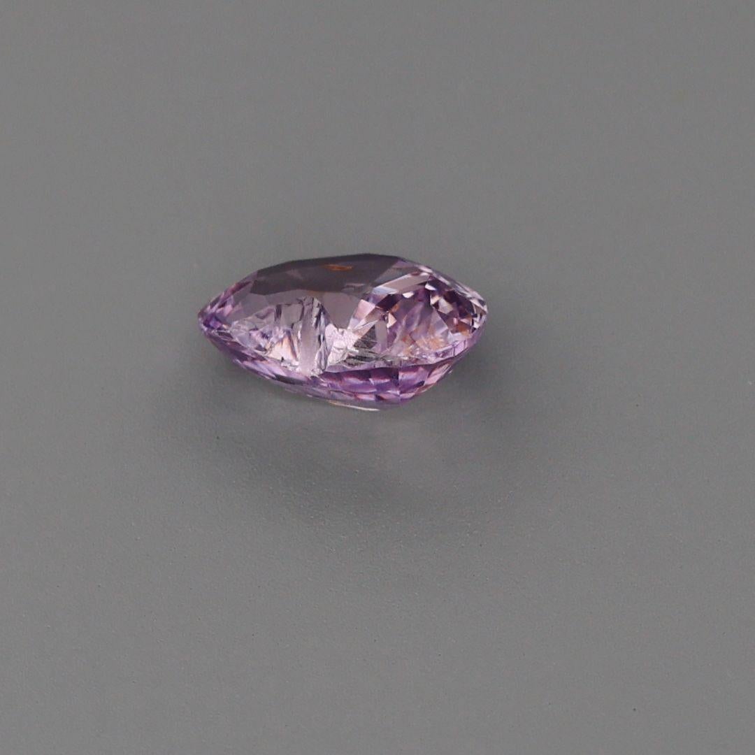Pink Sapphire 1.45 carat Heart Shape Unheated Gemstone  For Sale 1