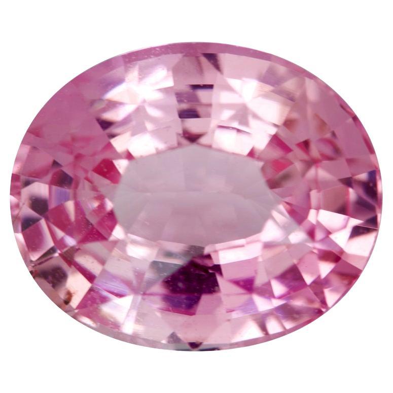 Pink Sapphire 2.04 Ct Oval Natural Heated, Loose Gemstone For Sale