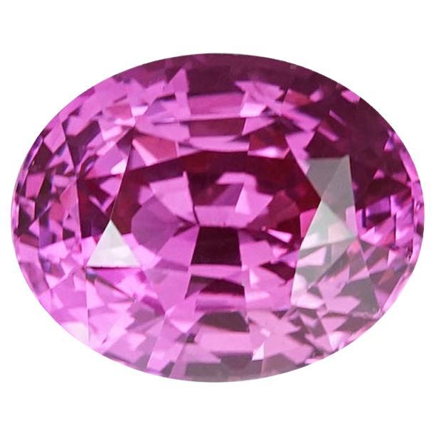 Pink Sapphire 2.31 Ct Oval Heated, Loose Gemstone