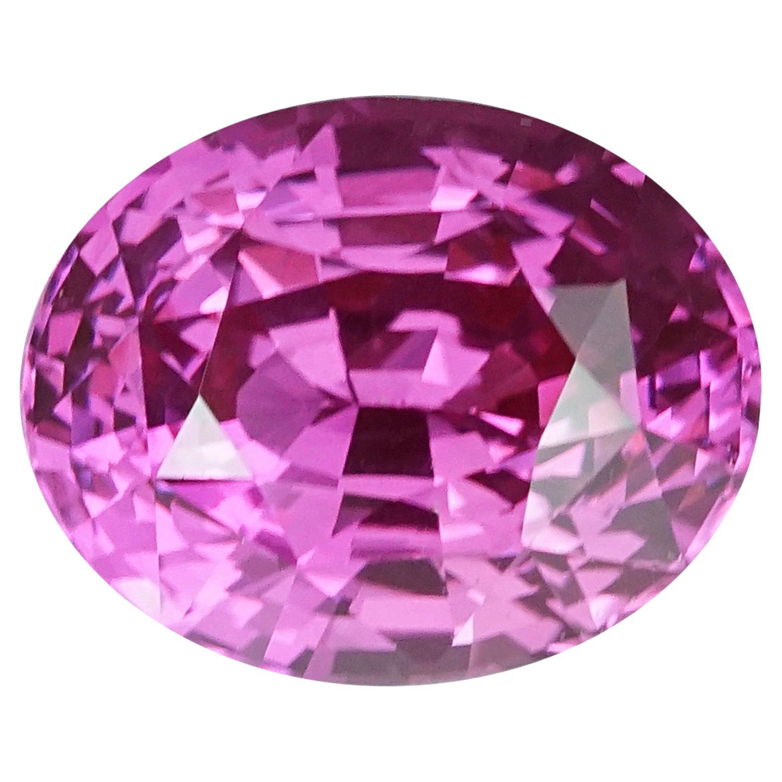 Pink Sapphire 2.31 ct Oval, Loose Gemstone For Sale
