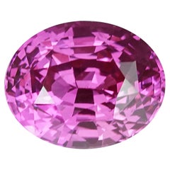 Rosa Saphir 2,31 ct Oval, loser Edelstein