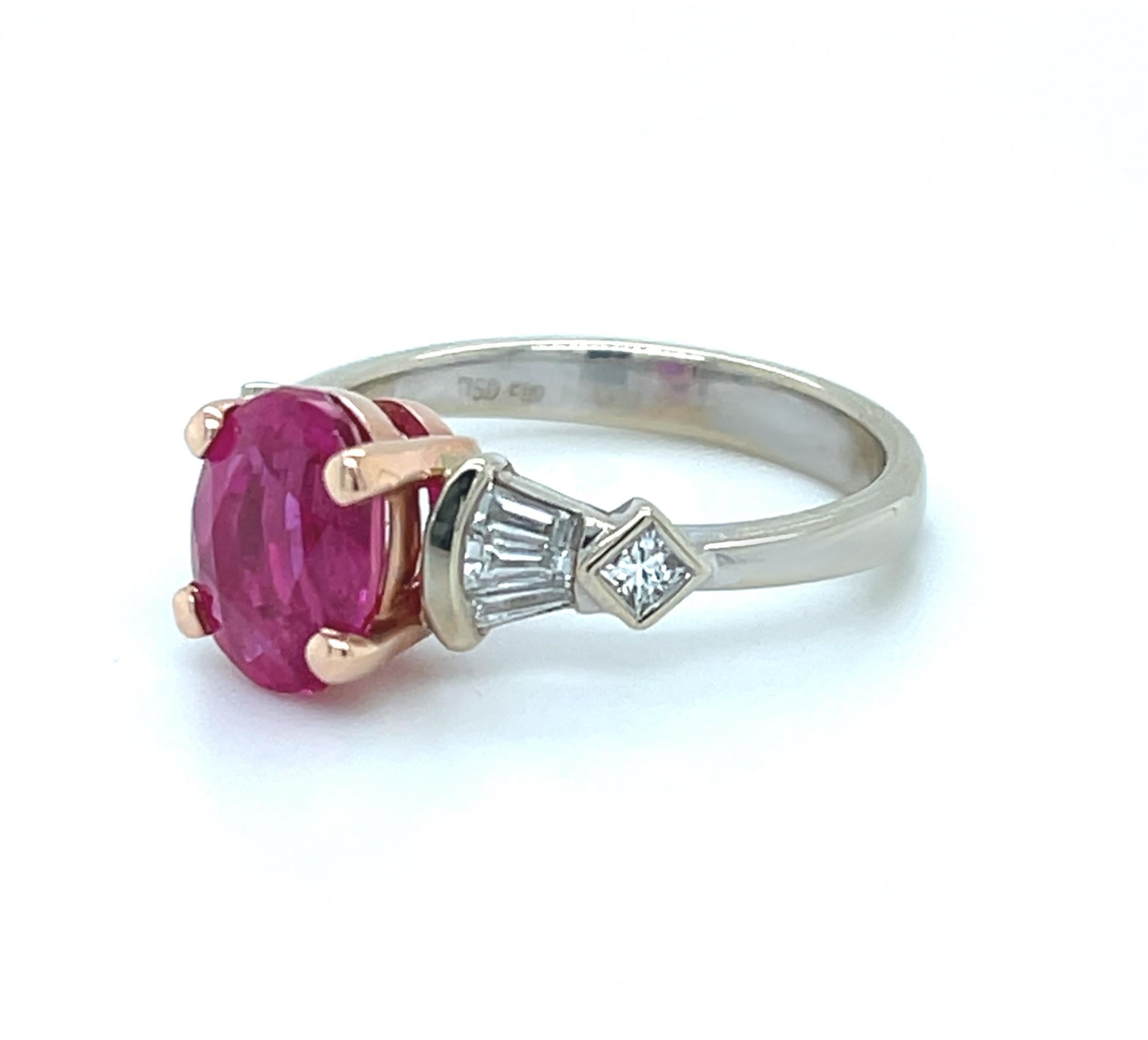 pink beryl ring