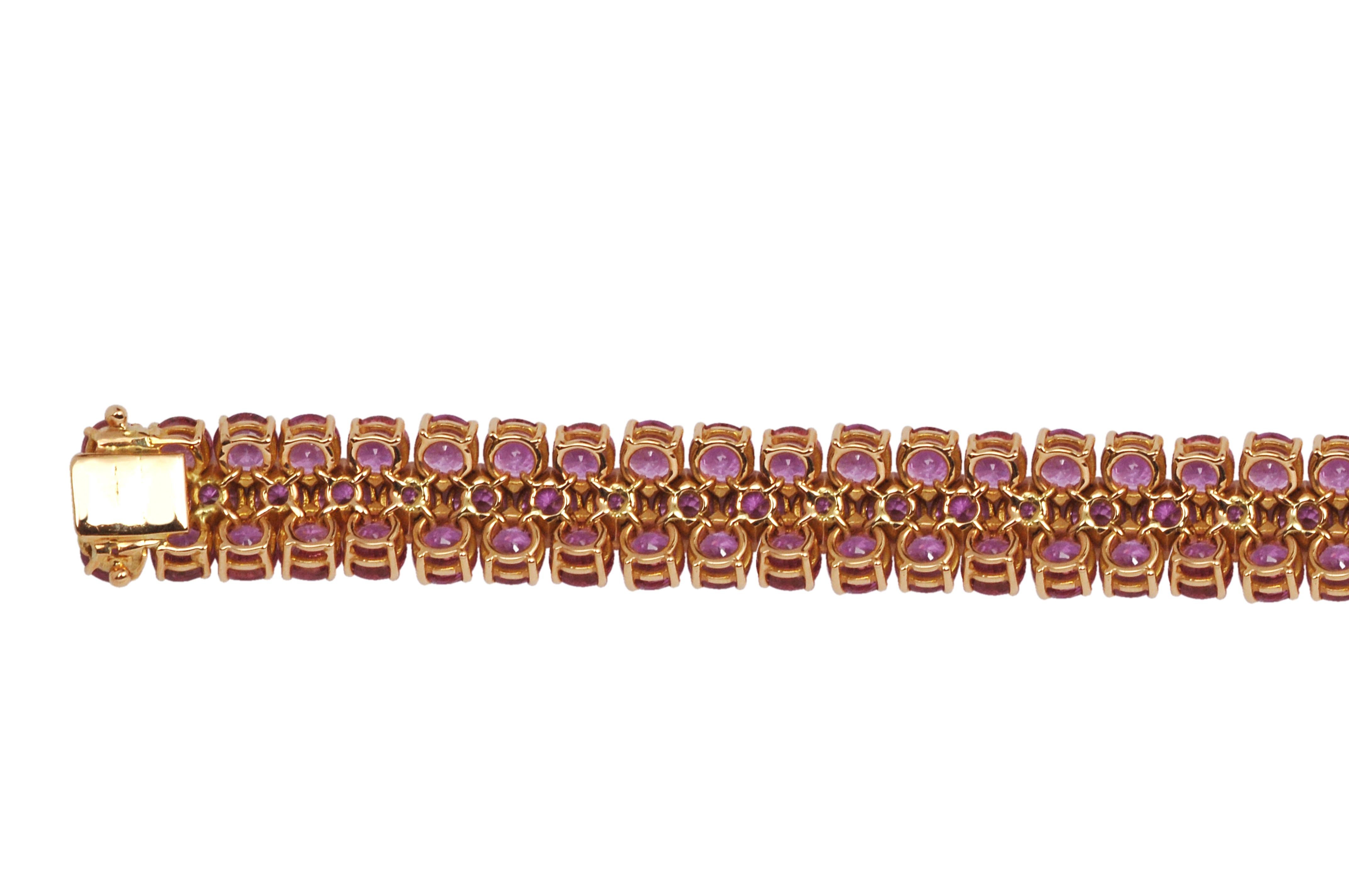 rose gold sapphire bracelets