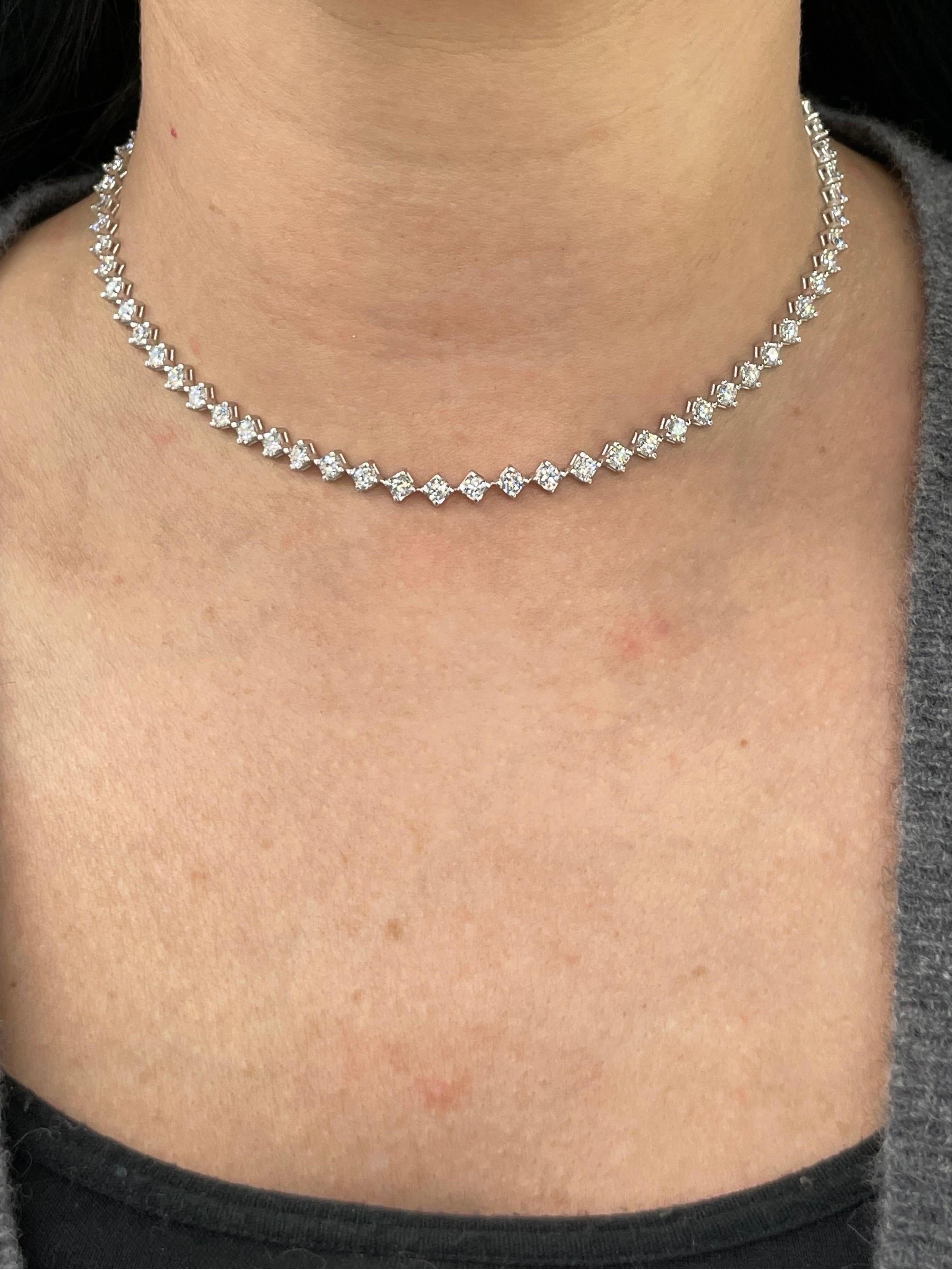 Pink Sapphire Choker Necklace & Bracelet 5.61 Carats 14k Yellow Gold Adjustable 8