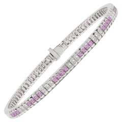 Bracelet à maillons en or blanc 18 carats avec boucle en diamants de style Art déco