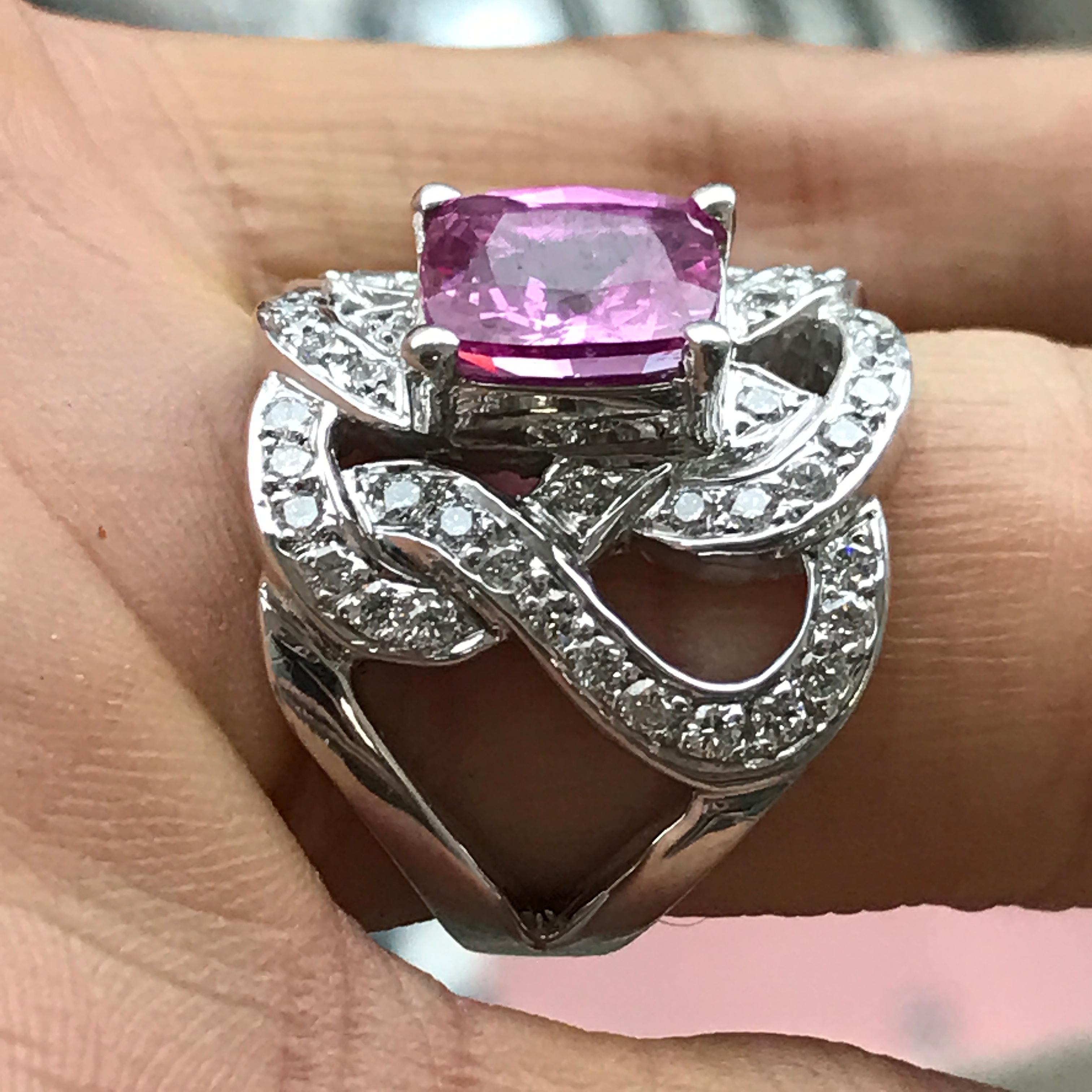 1 carat pink sapphire