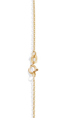 Pink Sapphire Drop Necklace in Yellow Gold by Allison Bryan