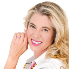 Pink Sapphire Eternity Band