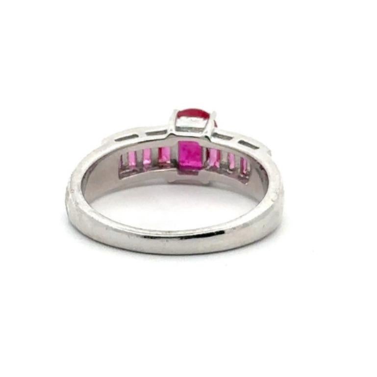 En vente :  Bague de tous les jours en saphir rose en argent sterling pour elle 5