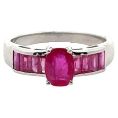 Pink Sapphire Everyday Ring in Sterling Silver for Her
