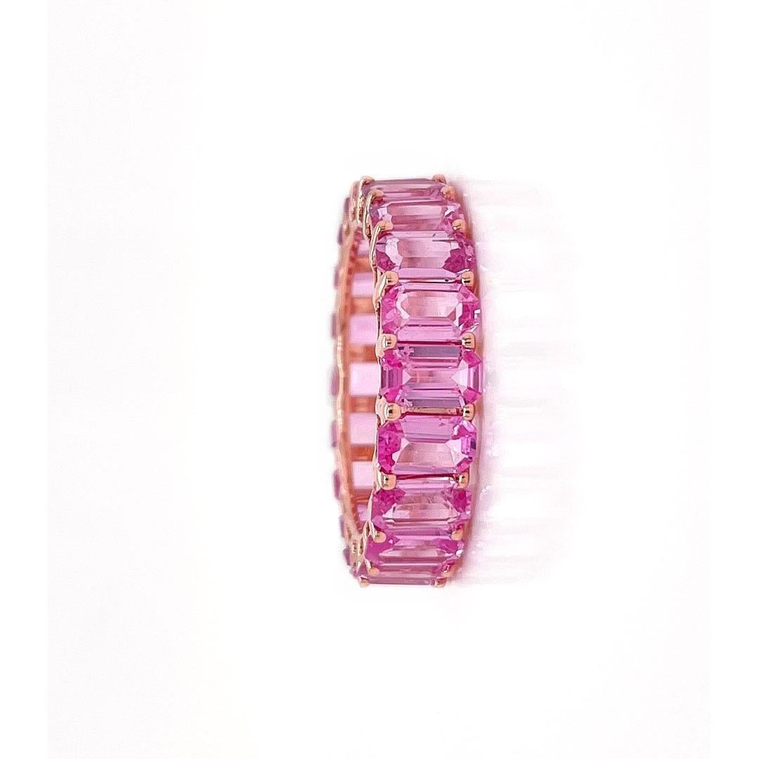 Stone : Pink Sapphire
Type : Natural
Ring Weight- 4.48 gms
Ring Size - US 7
Shape : Octagon
Weight : 7.95 Carats
Metal : Rose Gold
Enhancement : Heated

Please allow 5-10% fluctuation in stone weight & gold weight as per ring size.