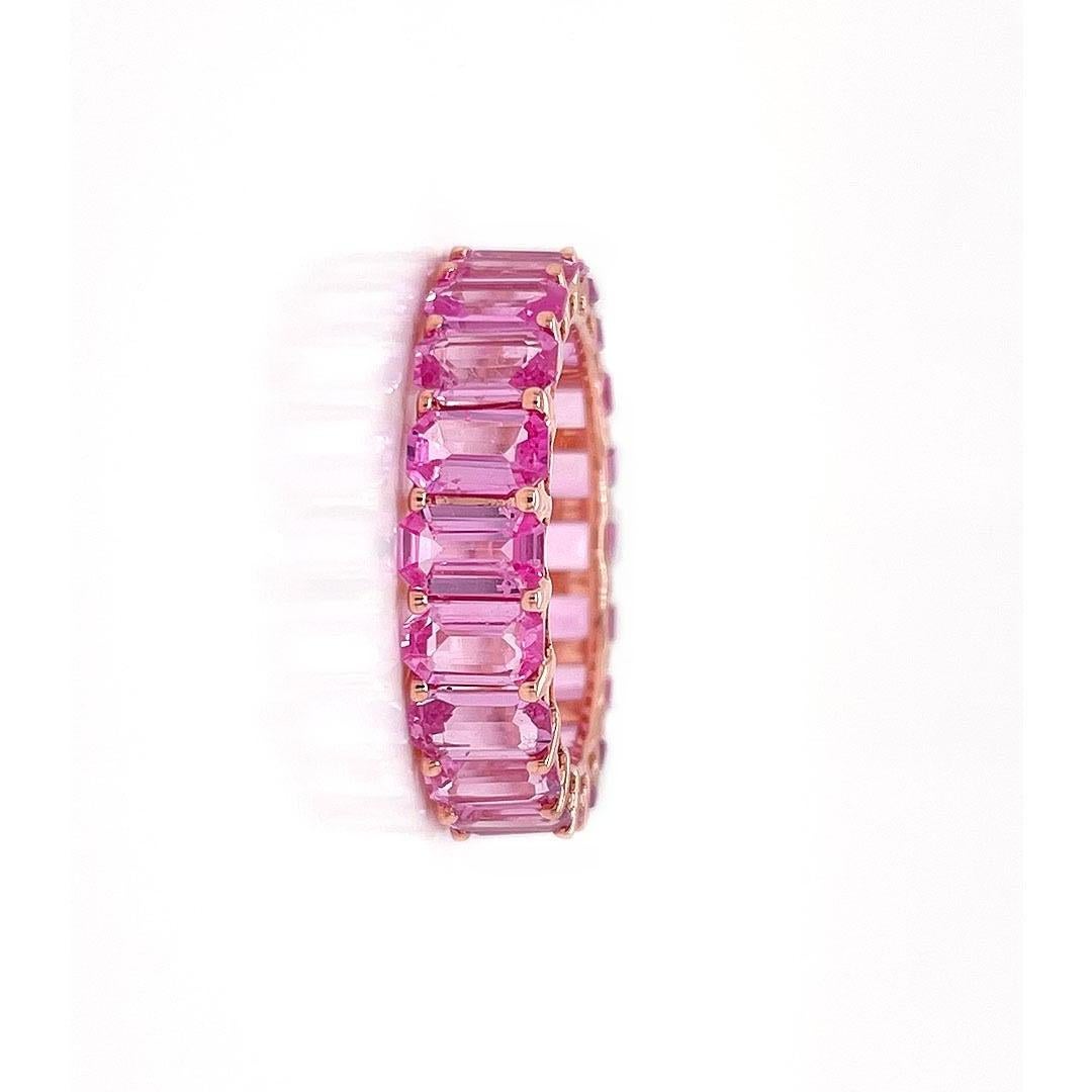 eternity ring pink sapphire