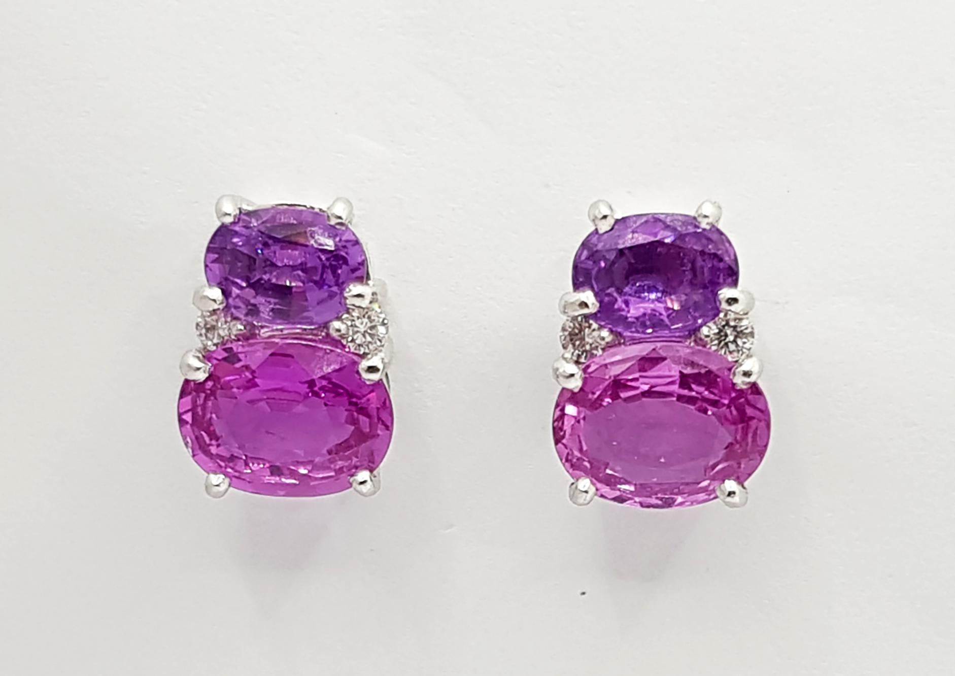 lavender sapphire earrings