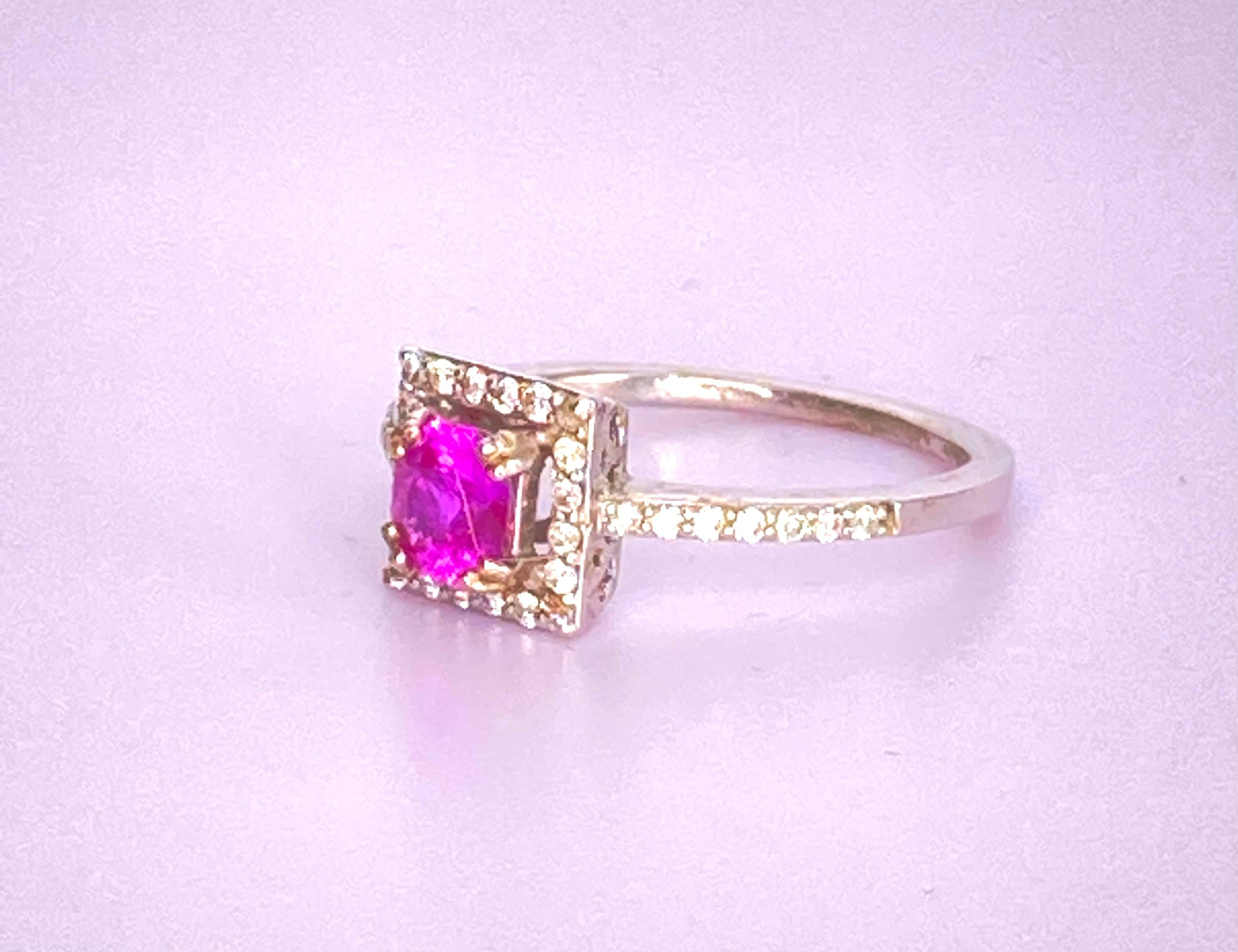 Women's Pink Sapphire Ring For Sale