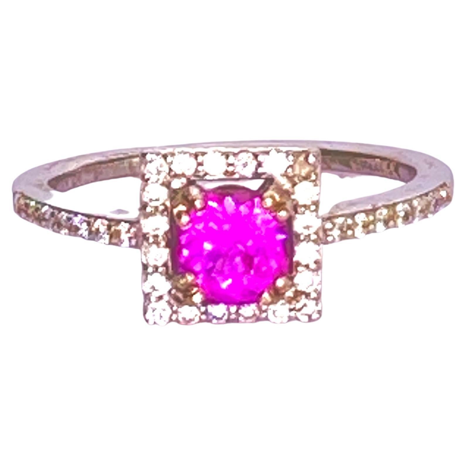 Pink Sapphire Ring For Sale