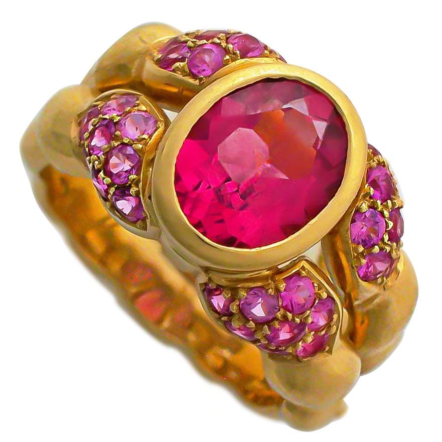 Pink Sapphire Ring For Sale