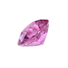 Pink Sapphire Ring Gem 4.07 Carat Cushion Loose Gemstone