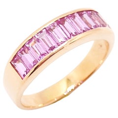 Pink Sapphire Ring set in 18K Rose Gold Settings