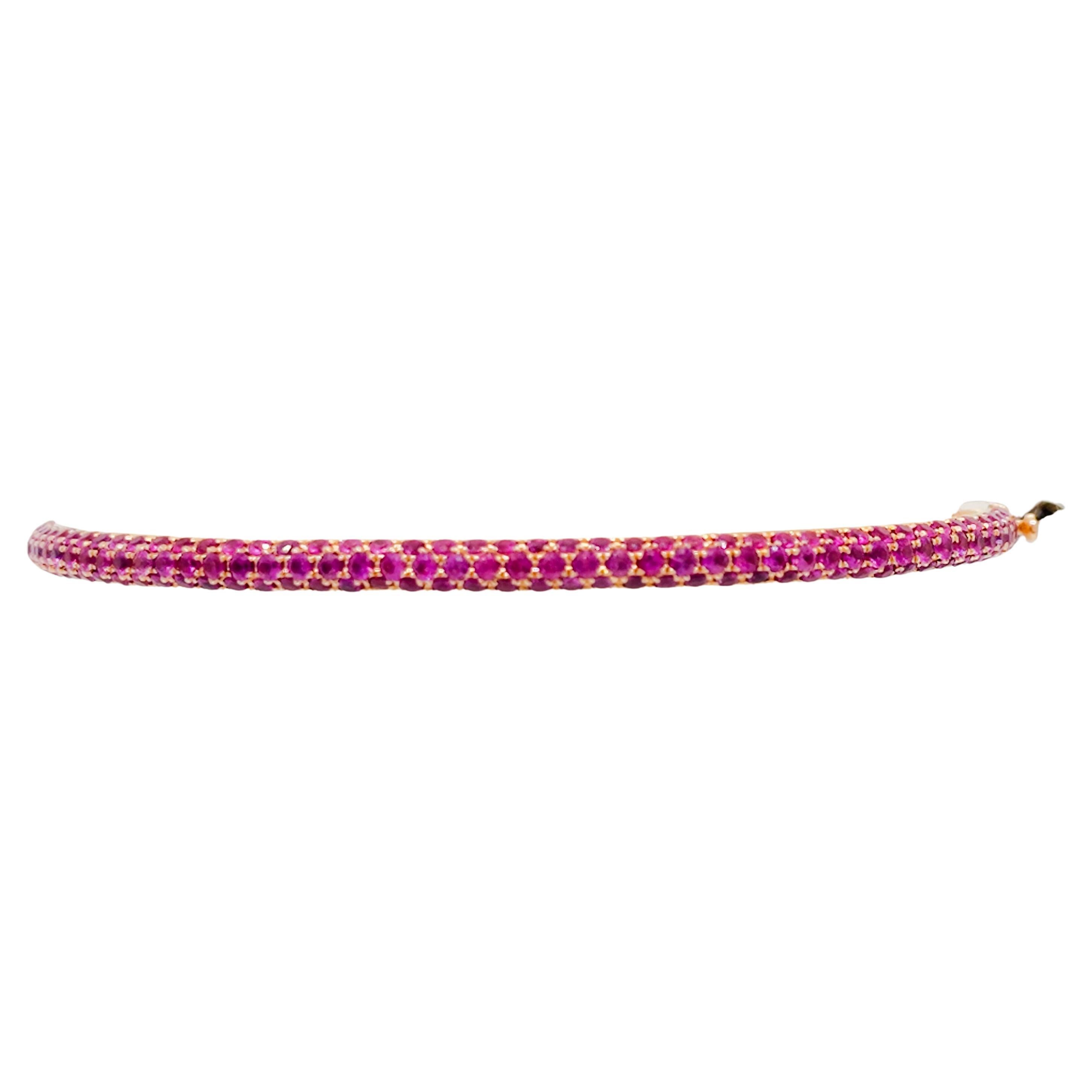 Pink Gold Diamond Bangle For Sale at 1stDibs | pink gold bangles ...