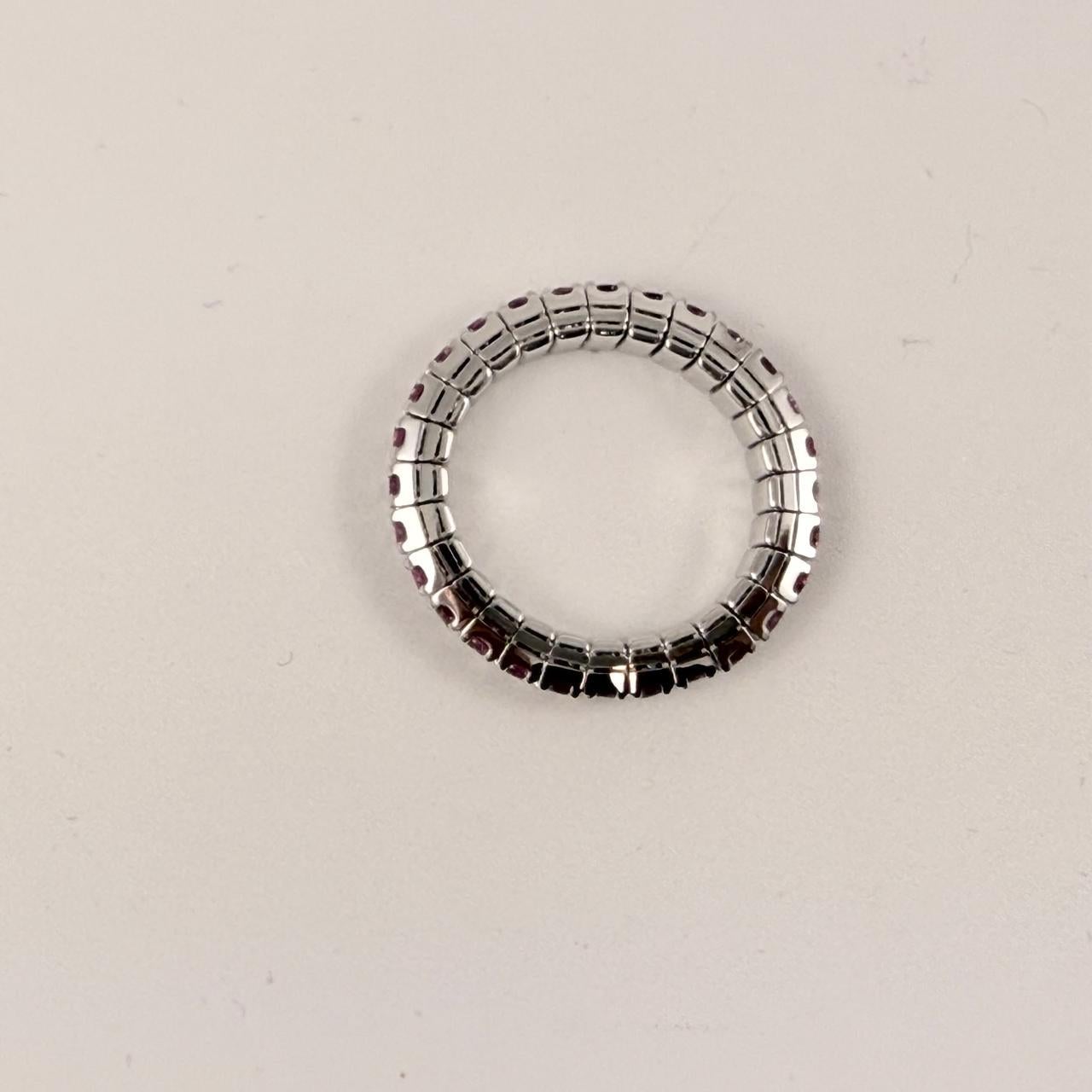 in vendita:  Anello con zaffiro rosa in oro bianco 14K - 1,50 carati, misura 6 3