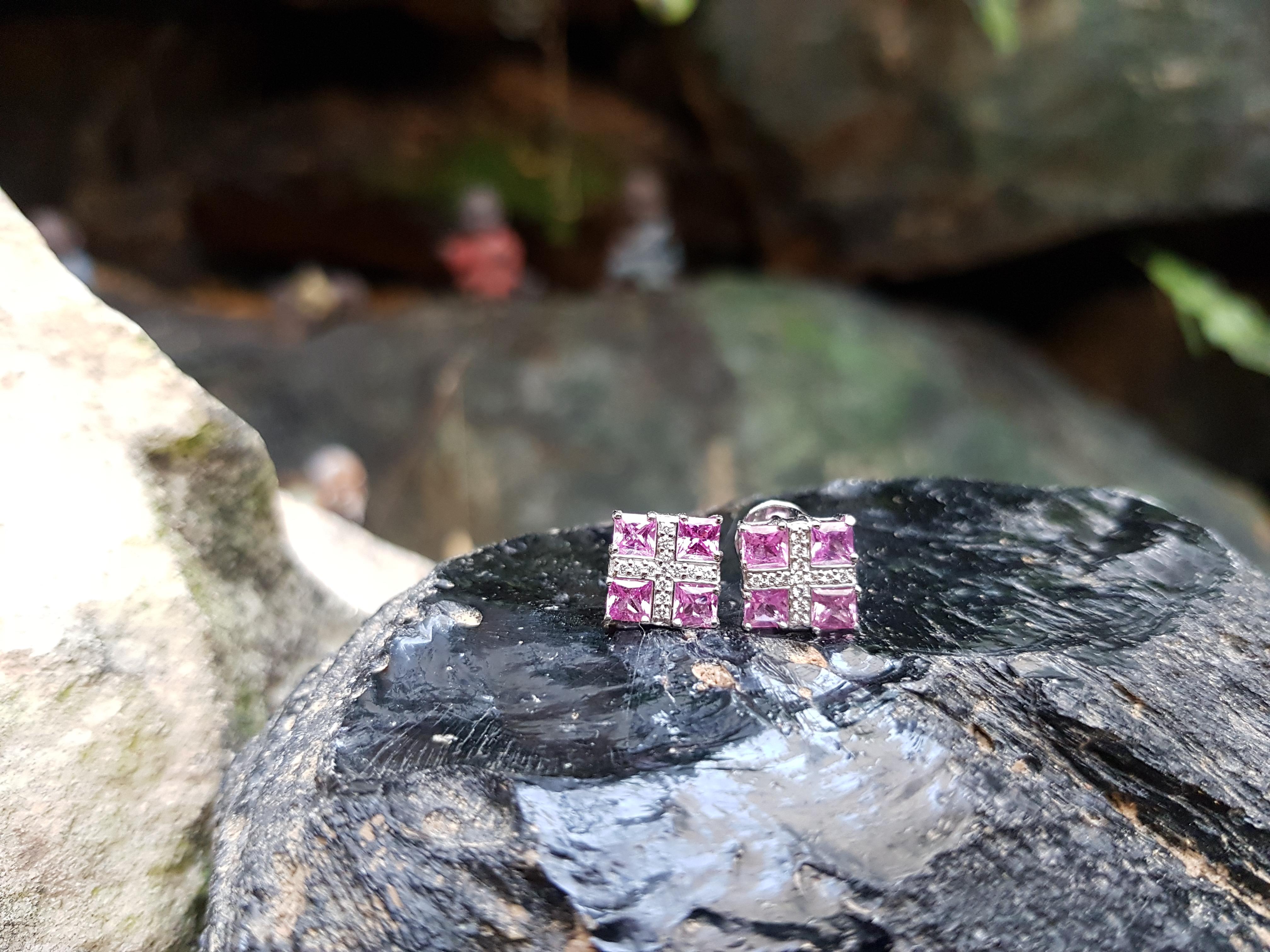 men's pink diamond earrings