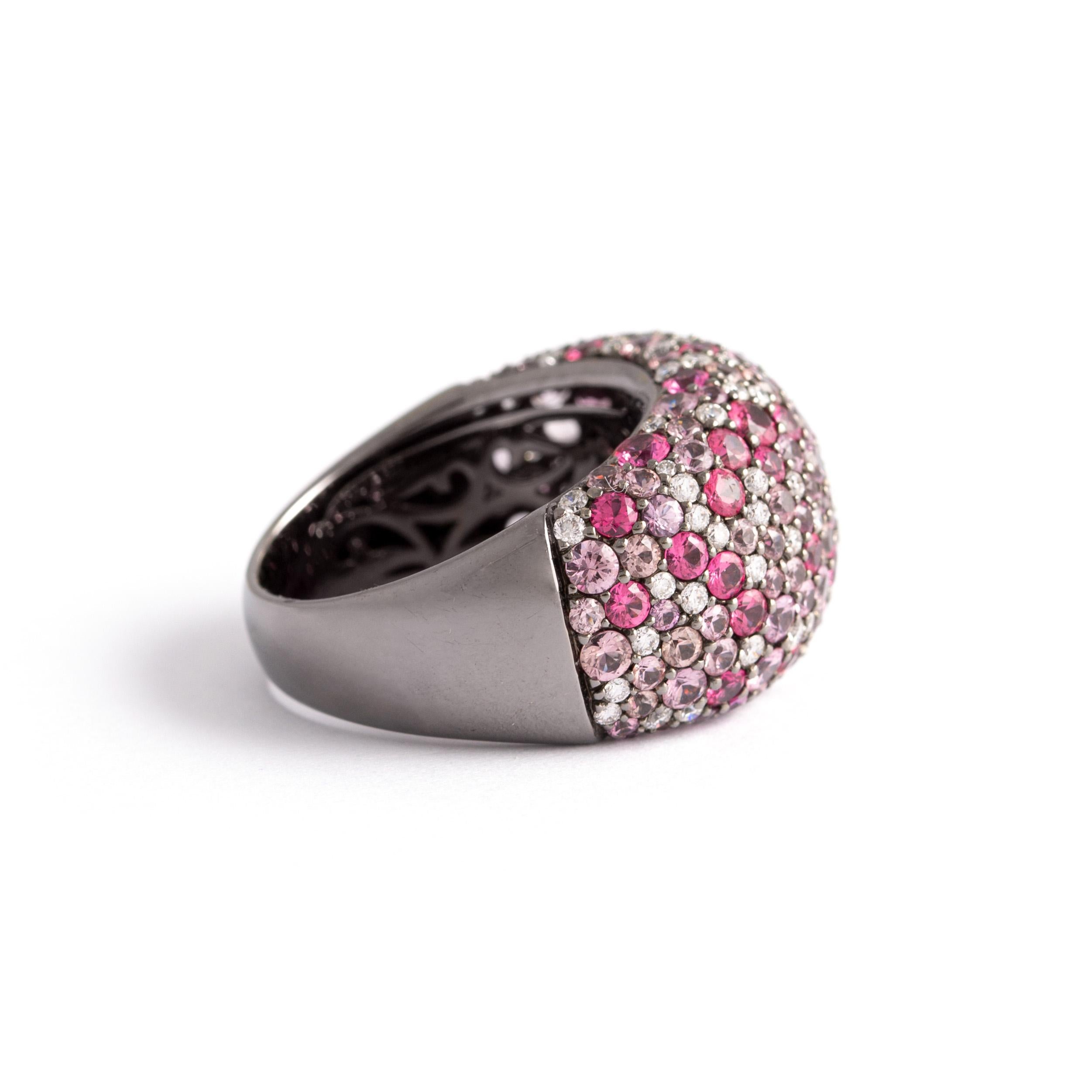 Women's or Men's Pink Sapphires Ring For Sale