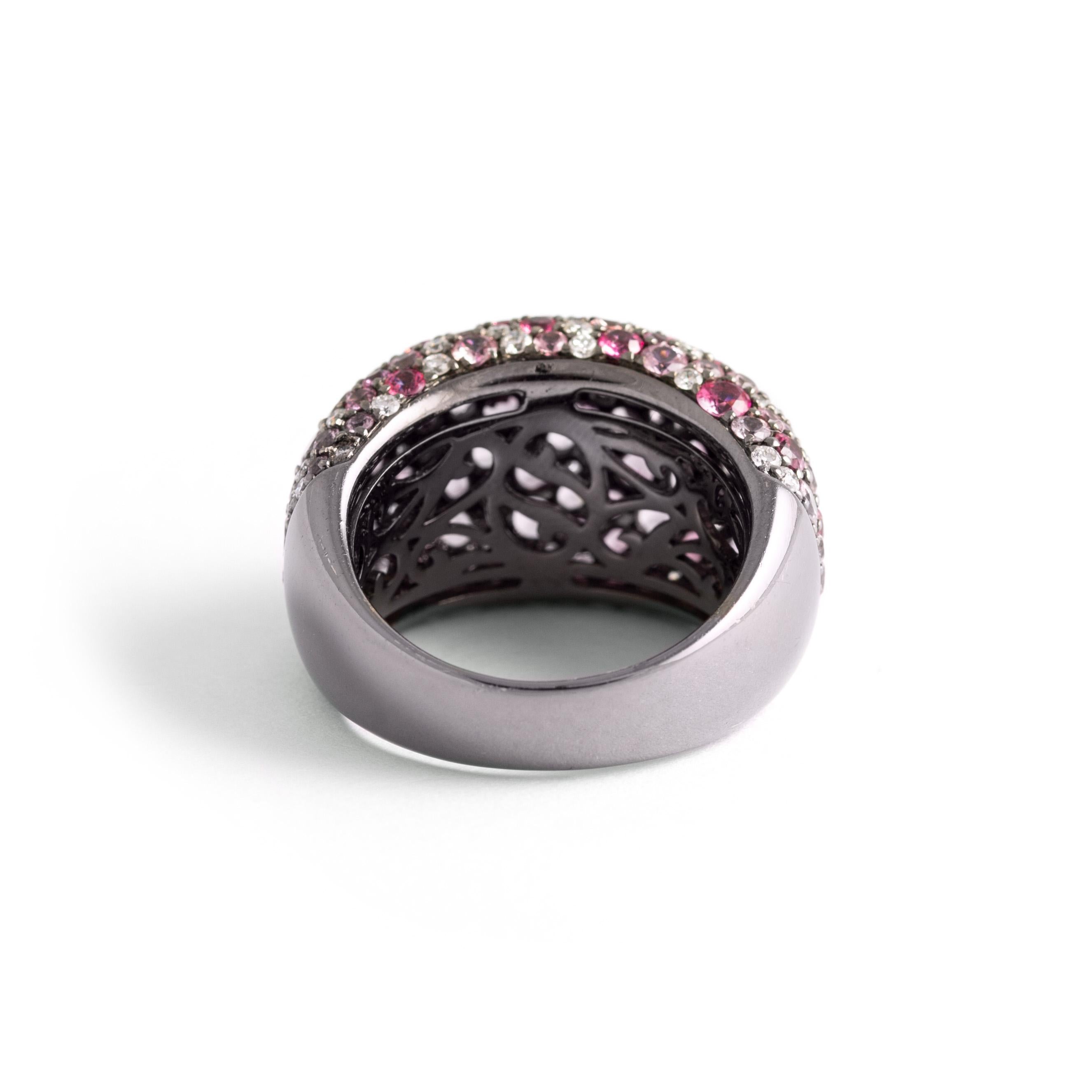 Pink Sapphires Ring For Sale 1
