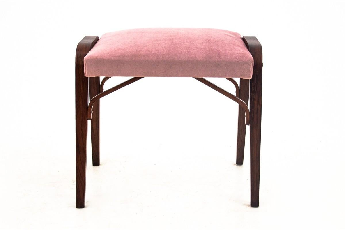 Pink Seat Stool, Danish Design, 1960s In Good Condition In Chorzów, PL