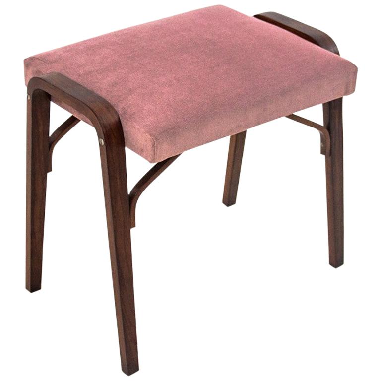 Pink Seat Stool, Danish Design, 1960s