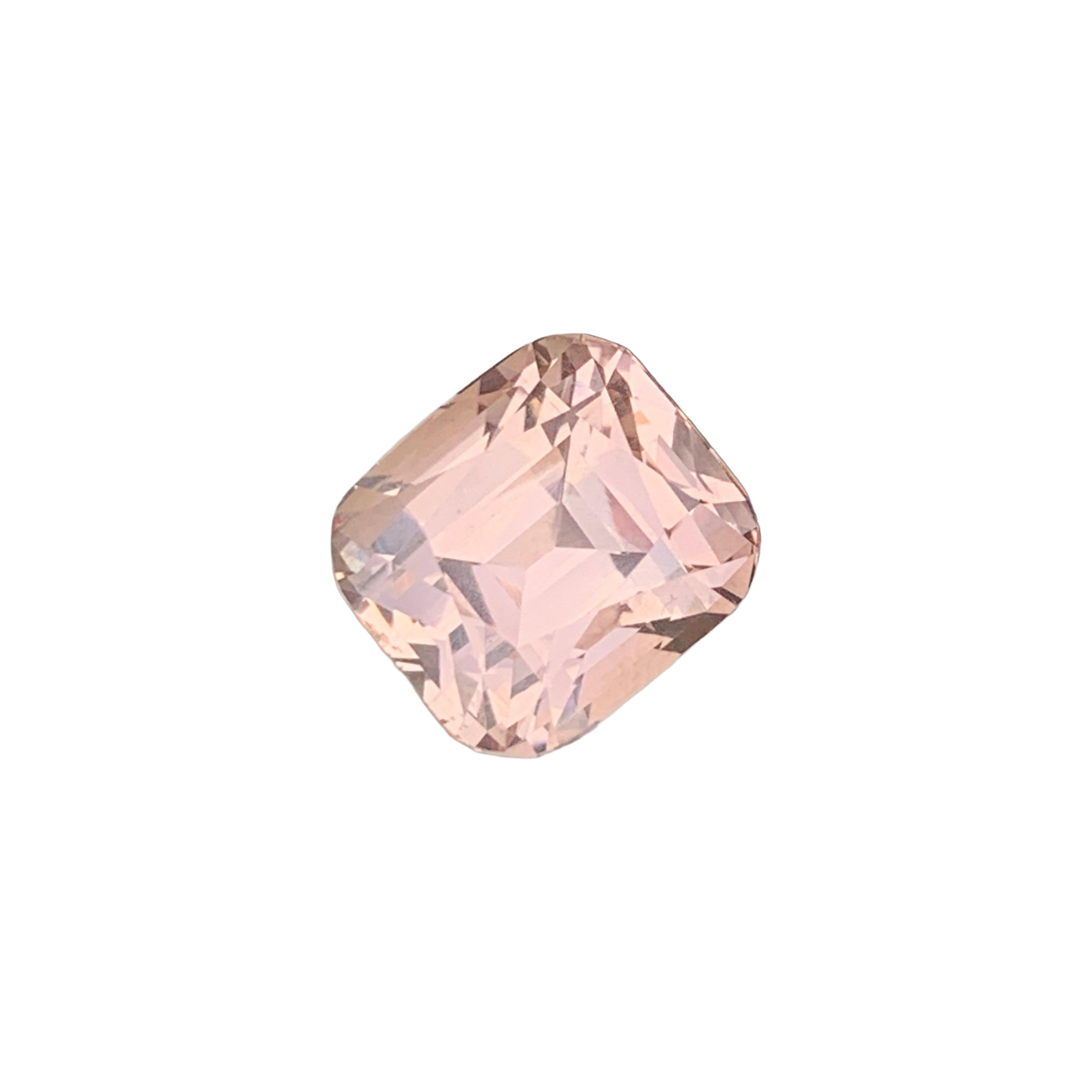 Pink Shade Golden Color Topaz Square Cushion Cut Faceted Gemstone from Katlang