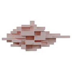 Pink Shelf, Primitive series by Studio Nucleo, Handmade Geometric Design