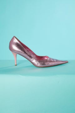 Pink shiny leather stiletto GIANCARLO PAOLI