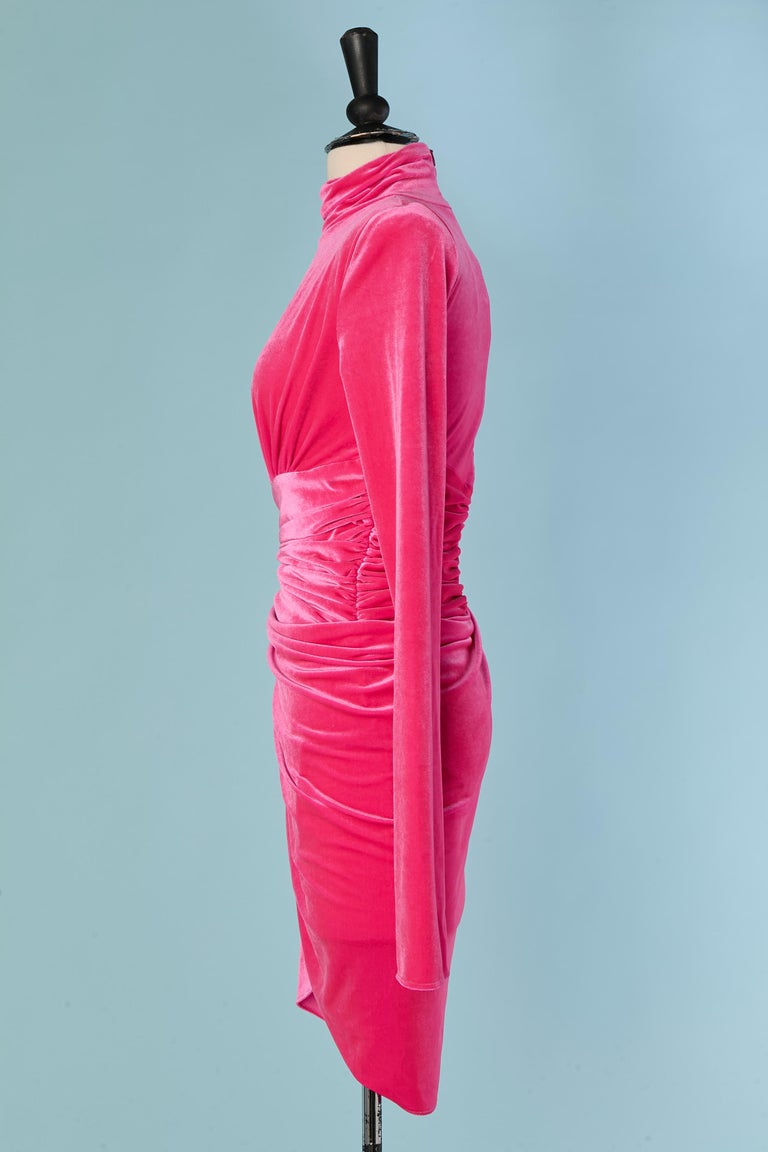 Pink short velvet turtle neck cocktail dress ALEXANDRE VAUTHIER FW 2023 For Sale at 1stDibs Pink short velvet turtle neck cocktail dress ALEXANDRE VAUTHIER FW 2023 For Sale at 1stDibs
