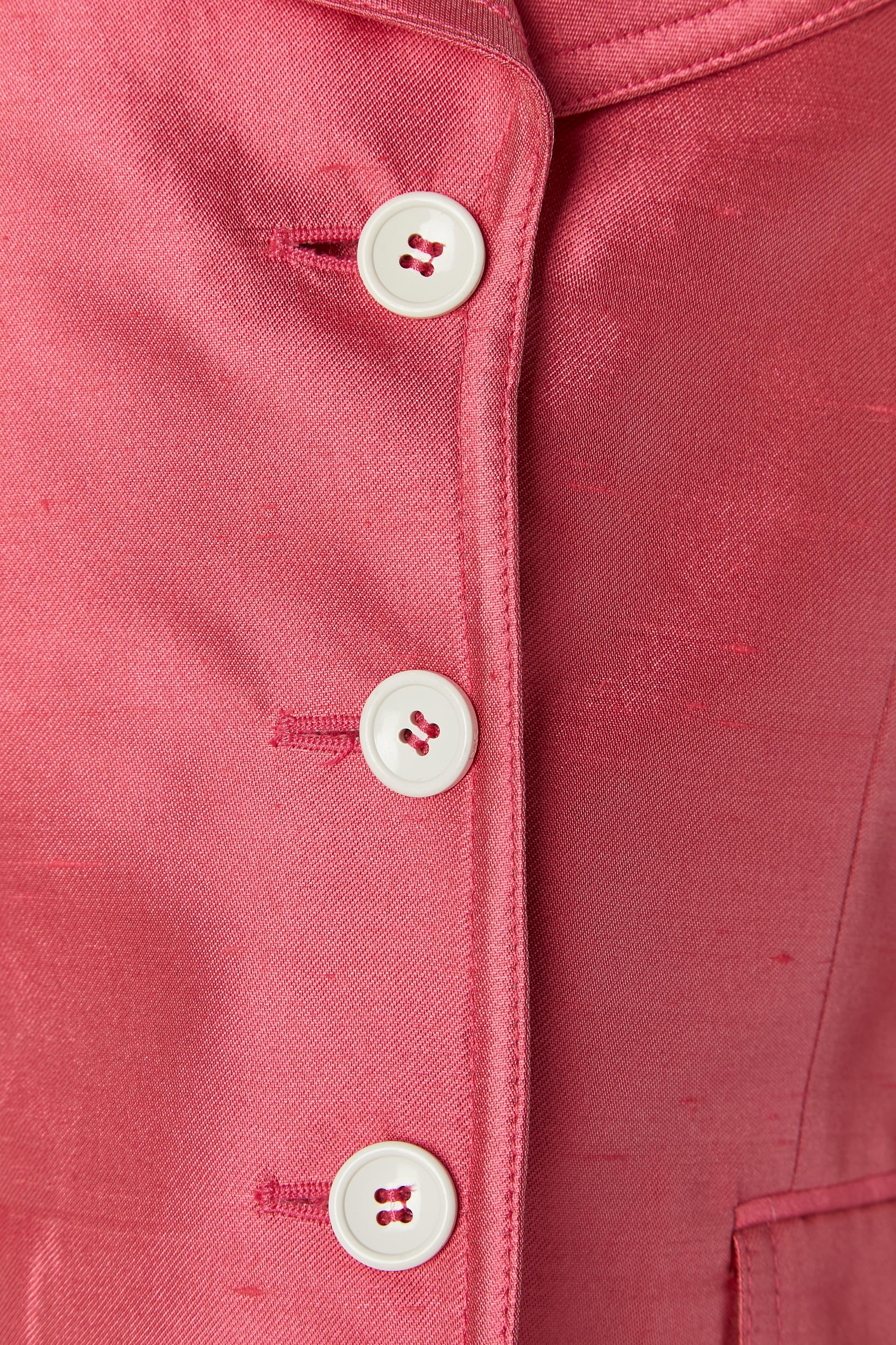 Rose Combinaison jupe en soie et coton rose D& G. by DOLCE  & GABBANA en vente