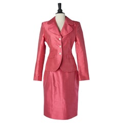 Combinaison jupe en soie et coton rose D& G. by DOLCE  & GABBANA