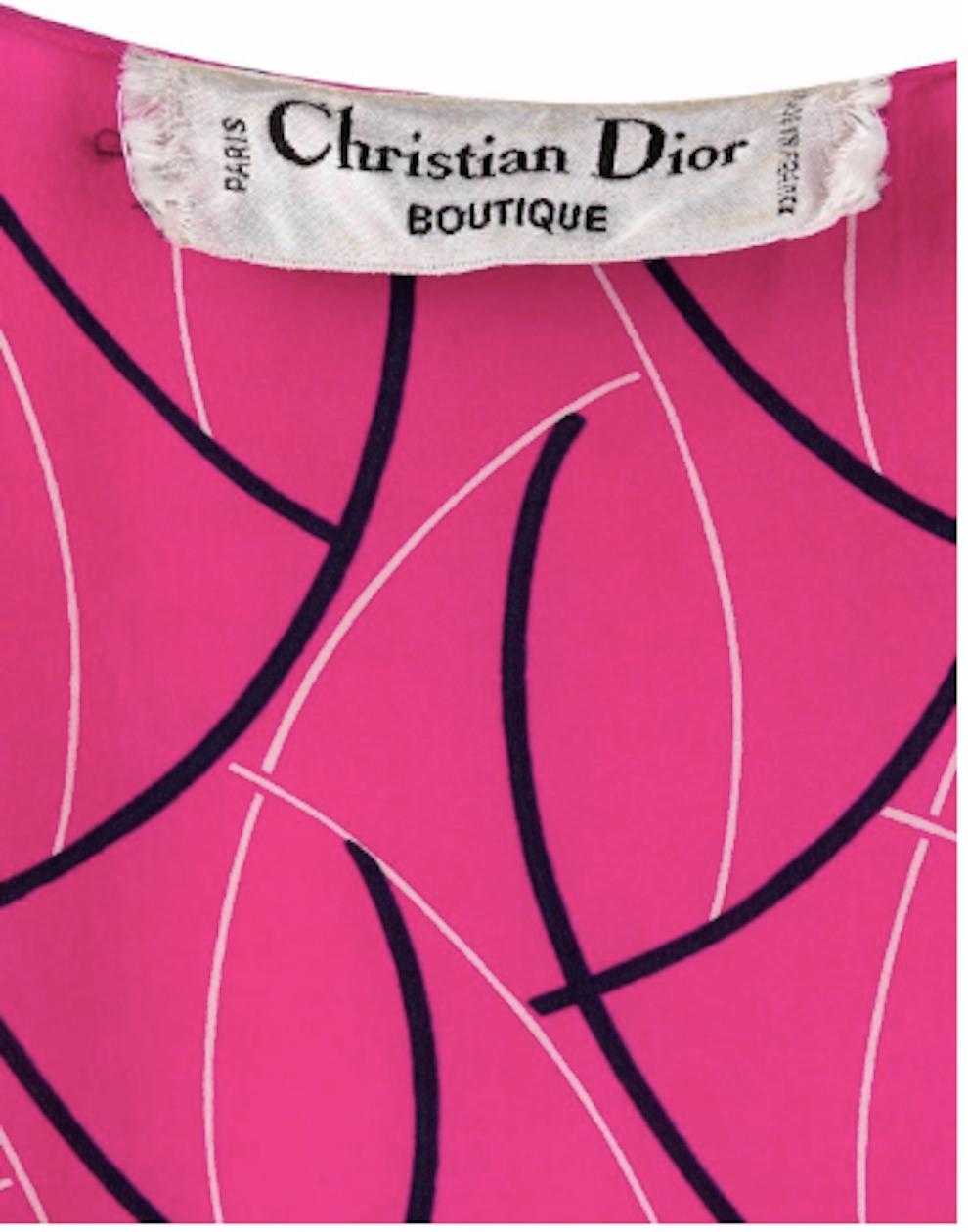 Pink Silk Christian Dior Dress 1