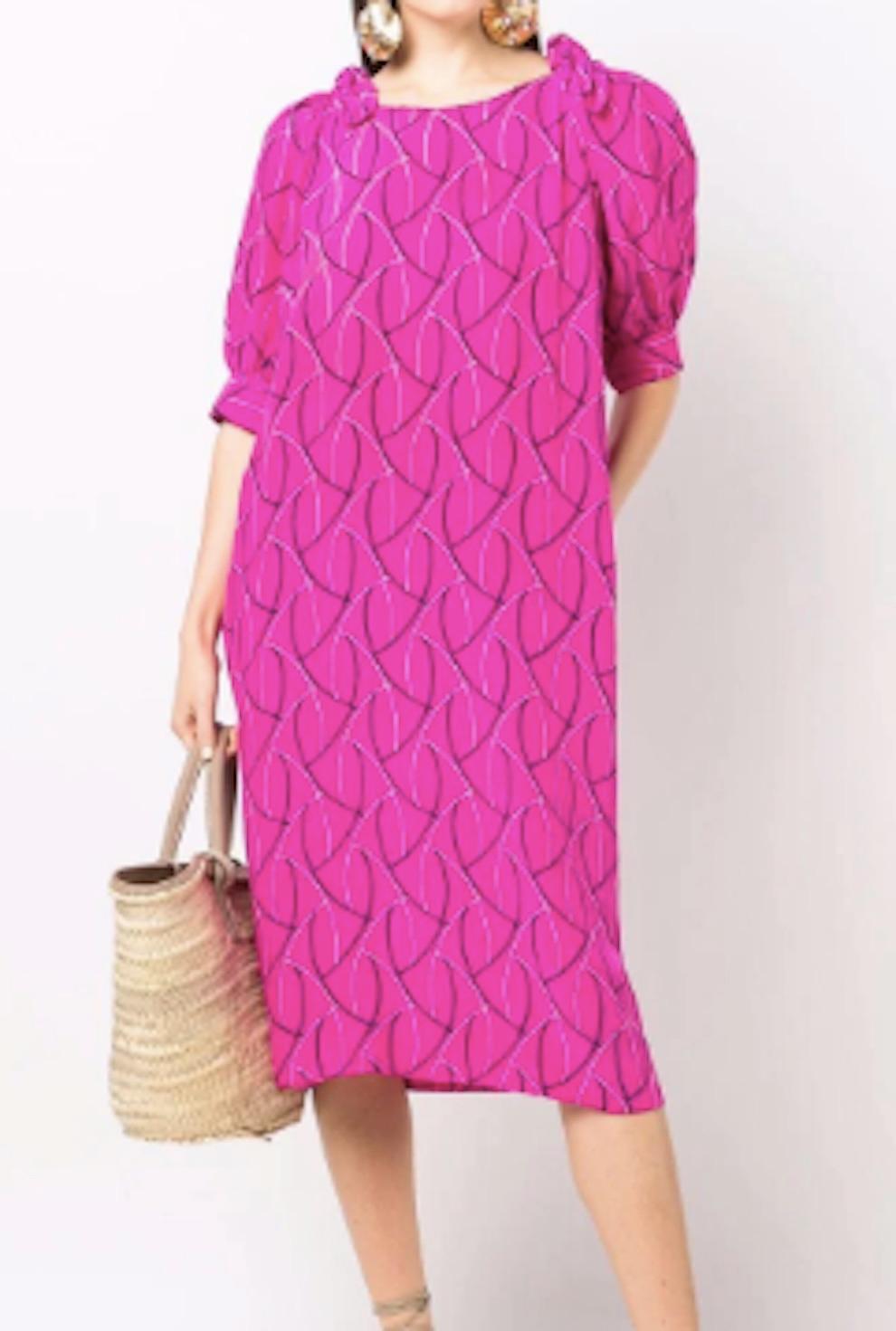 Pink Silk Christian Dior Dress 2
