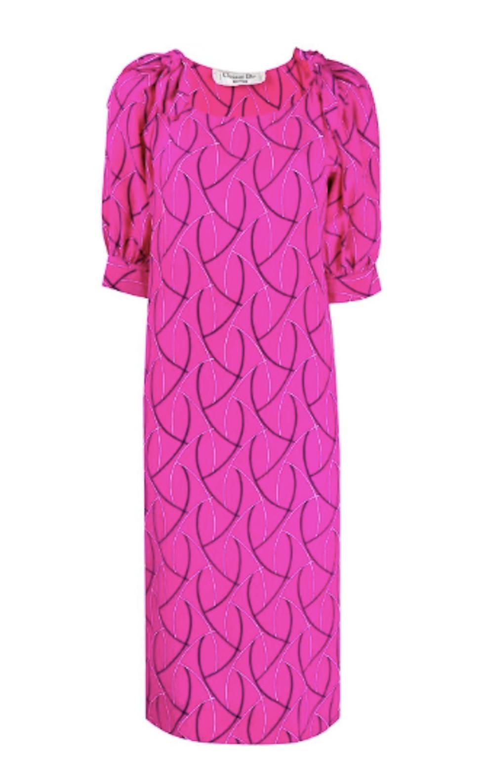 Pink Silk Christian Dior Dress 3