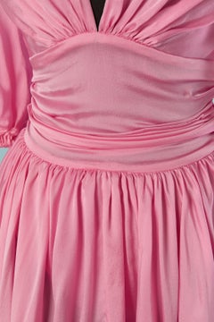 Robe de cocktail en soie rose ALEXANDRE VAUTHIER
