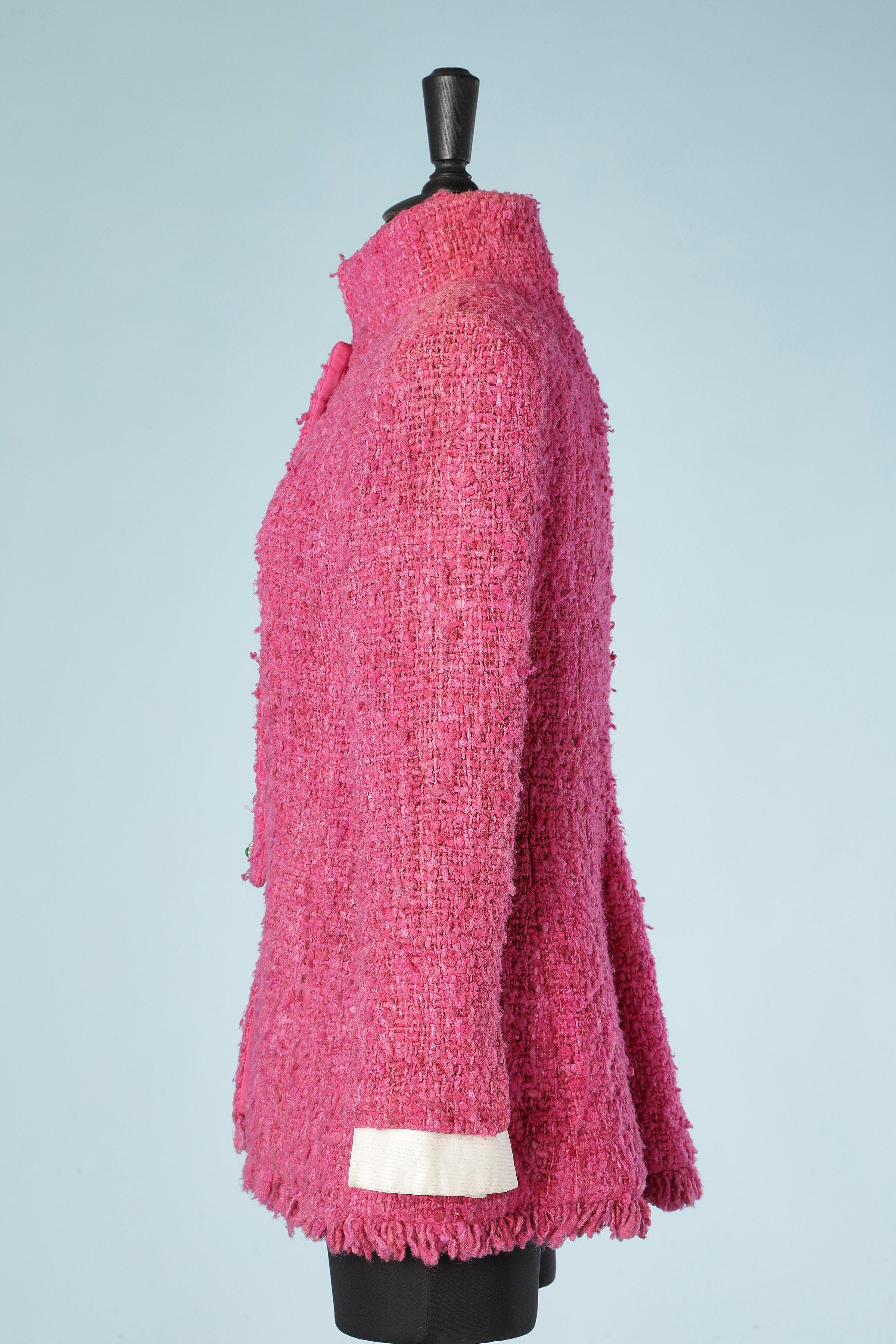 Pink silk tweed jacket with jewellery buttons Chanel ( Paris-Bombay Collection) 4