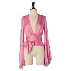 Pink silk wrapped top ALEXANDRE VAUTHIER