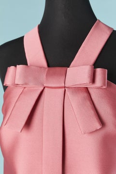 Pink sleeveless cocktail dress with bow Viktor & Rolf