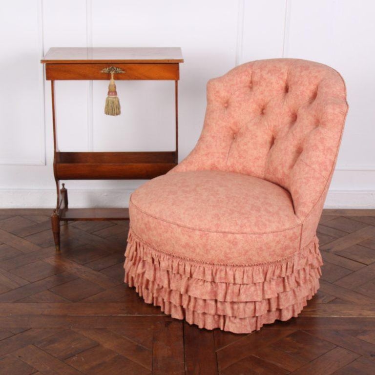 Pink Slipper Chair For Sale at 1stDibs