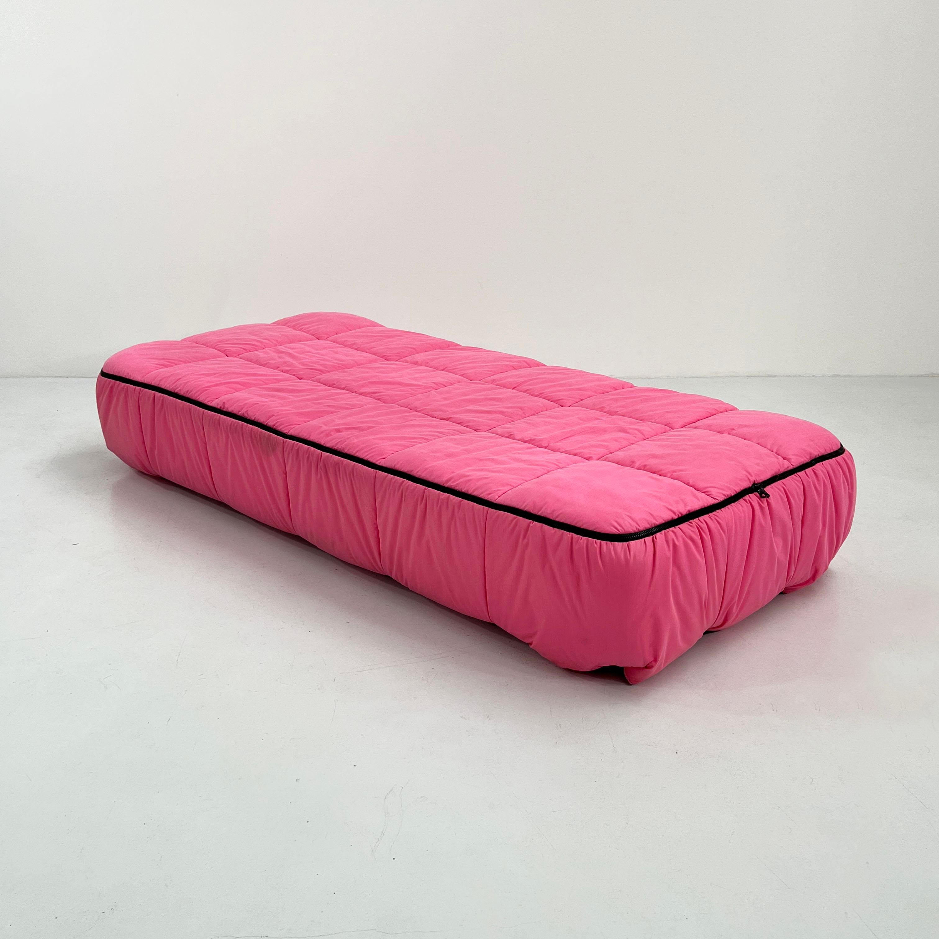 Italian Pink Sofa Bed by Cini Boeri for Arflex, 1970s