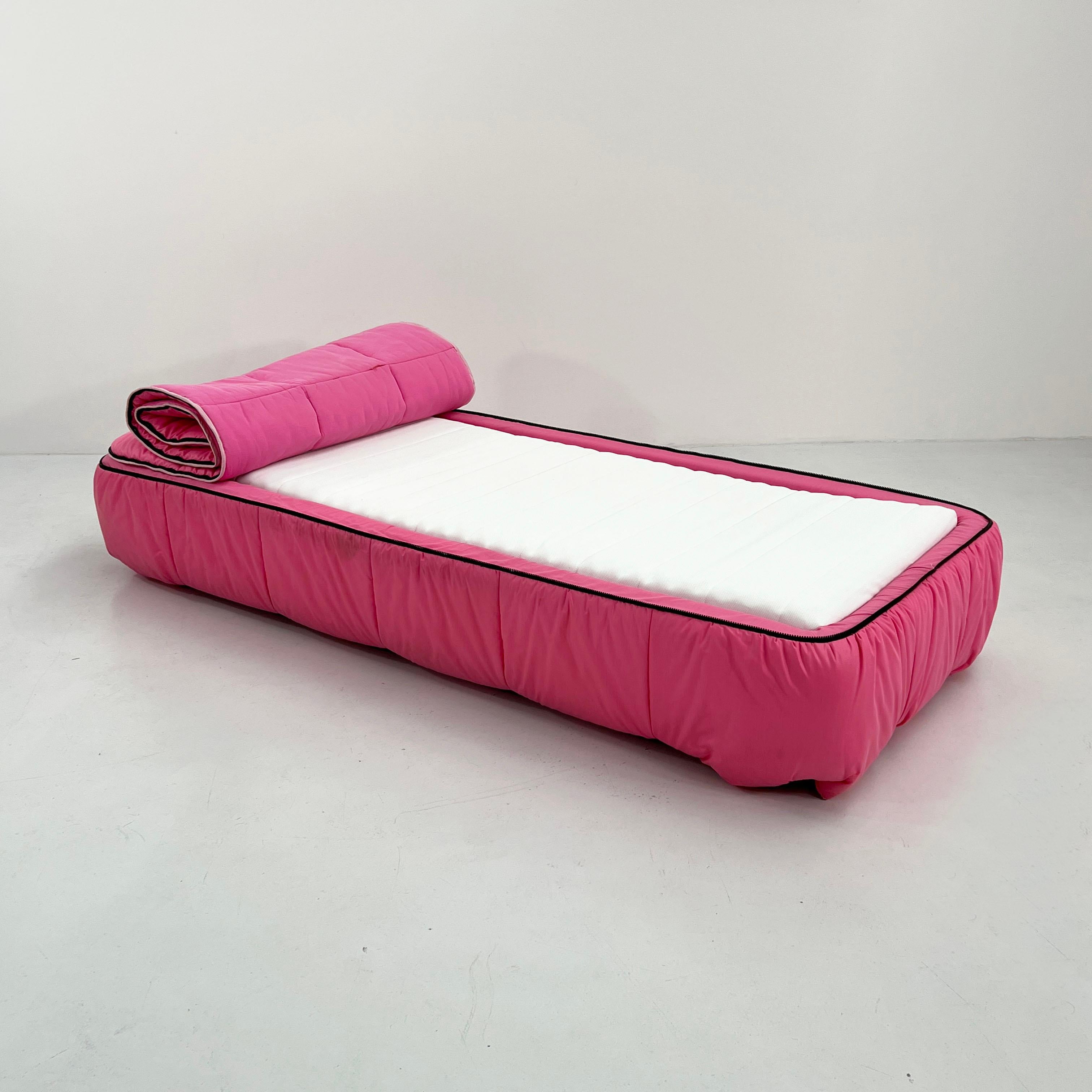 Pink Sofa Bed by Cini Boeri for Arflex, 1970s In Good Condition In Ixelles, Bruxelles
