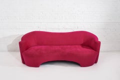 Pink Micro Suede Sofa by Weiman, 1990s