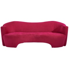 Pink Micro Suede Sofa by Weiman, 1990s